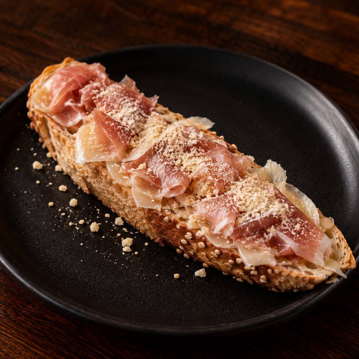 Tapa Mediterránea de Jamón Serrano