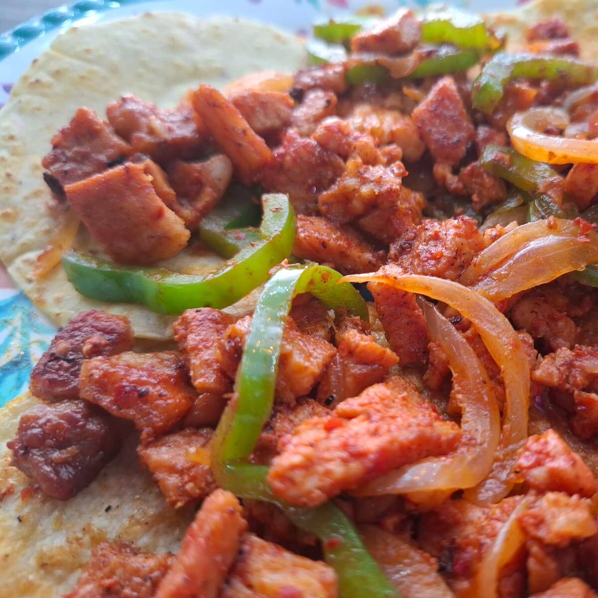 Tacos al Pastor Alambre