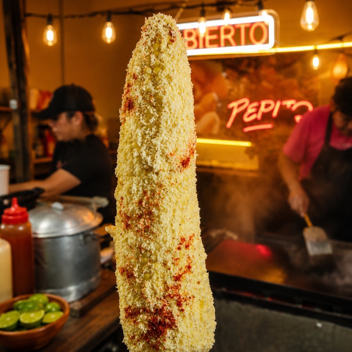 ELOTE PREPARADO CON CHILE DEL QUE PICA (Casero)