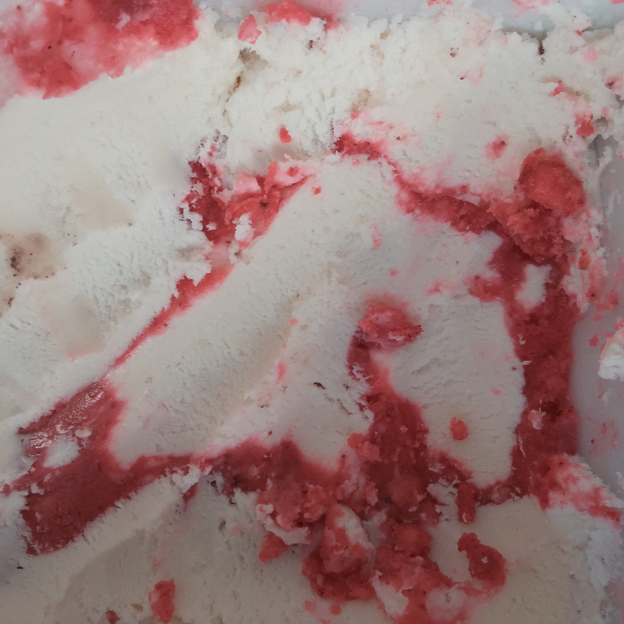 Helado de fresa de leche 1L