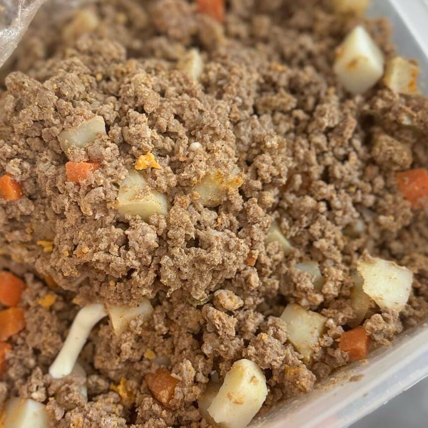 Burrita de Picadillo con Papas