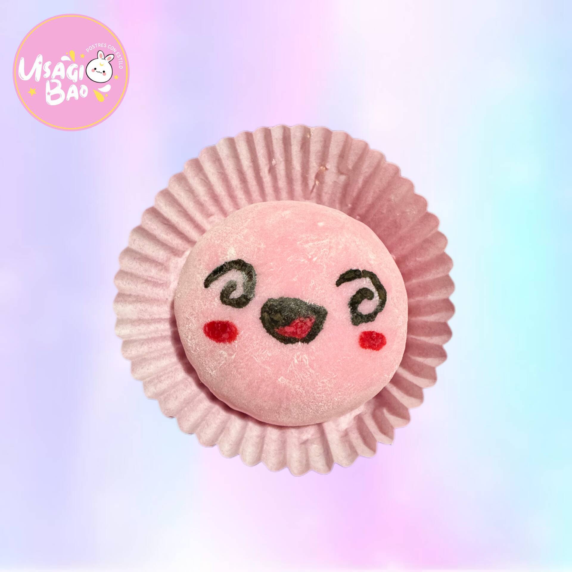 Mochi de Kirby 5 de Chantilly con Fresa