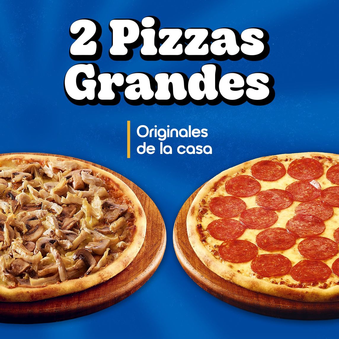 2 Pizzas grandes