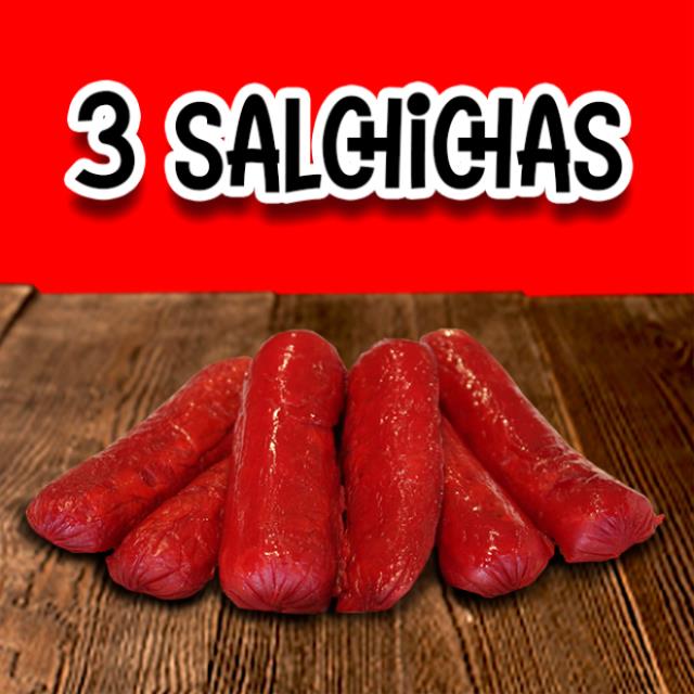 3 SALCHICHAS