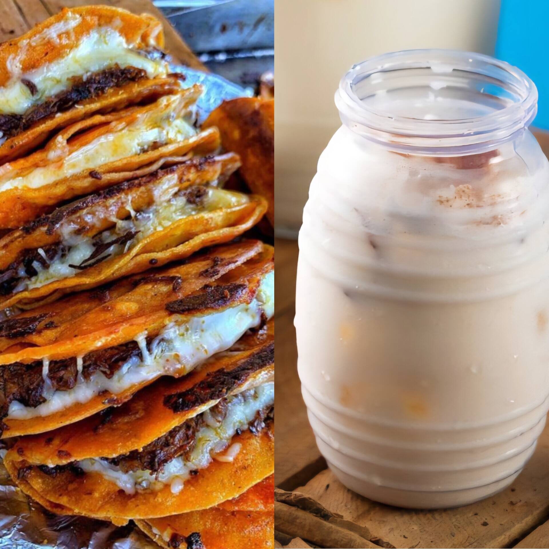 Cómbo Quesabirras y Agua de Horchata