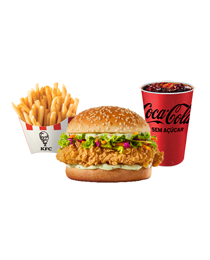 1 Double Crunch + Batata Média + Bebida