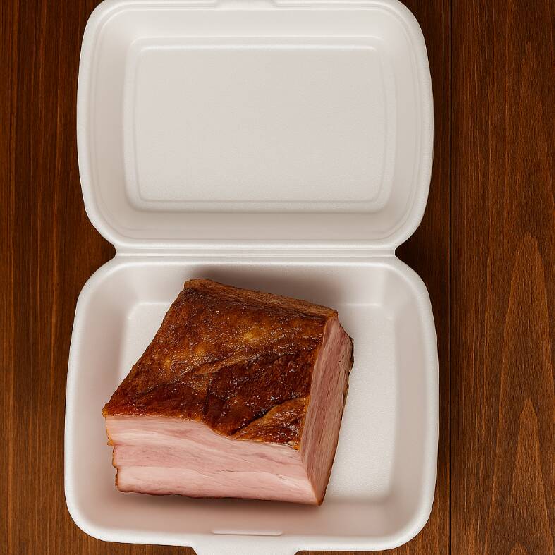 Porção com 500g - Bacon selecionado seara, com equilíbrio perfeito entre carne e gordura.