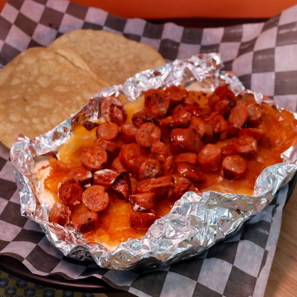 Papas Norteñas 5 Quesos Chistorra