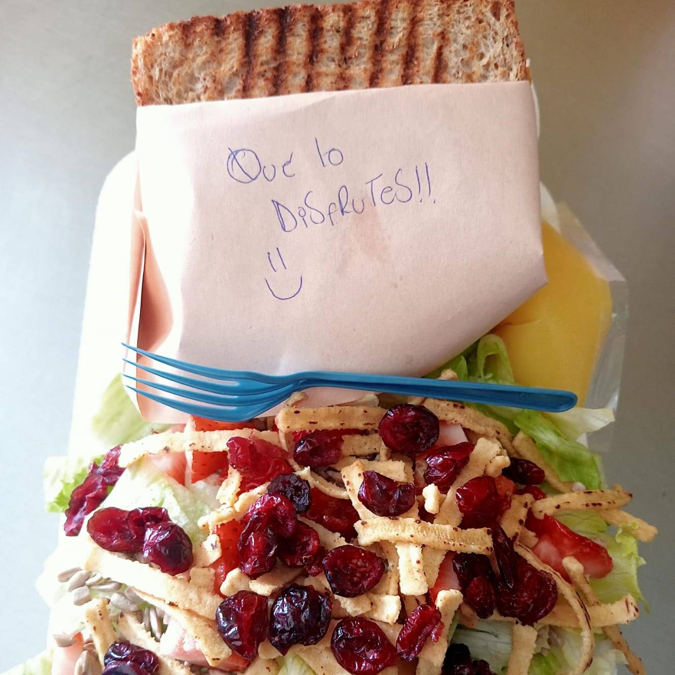Sándwich con Ensalada Dulce
