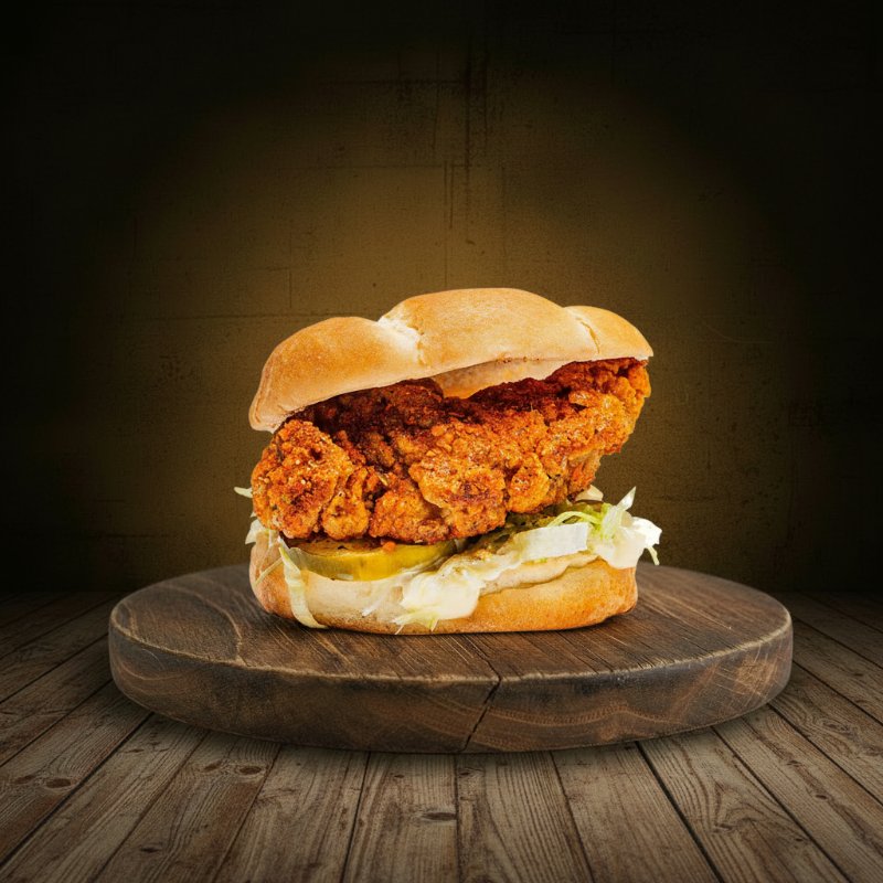 Hot Crispy chicken burger