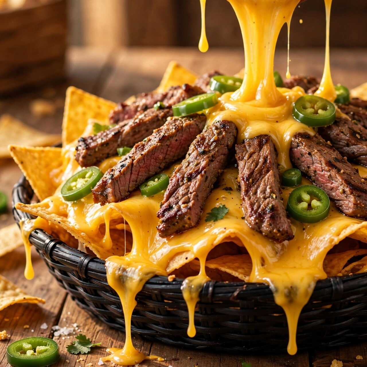 Nachos con queso