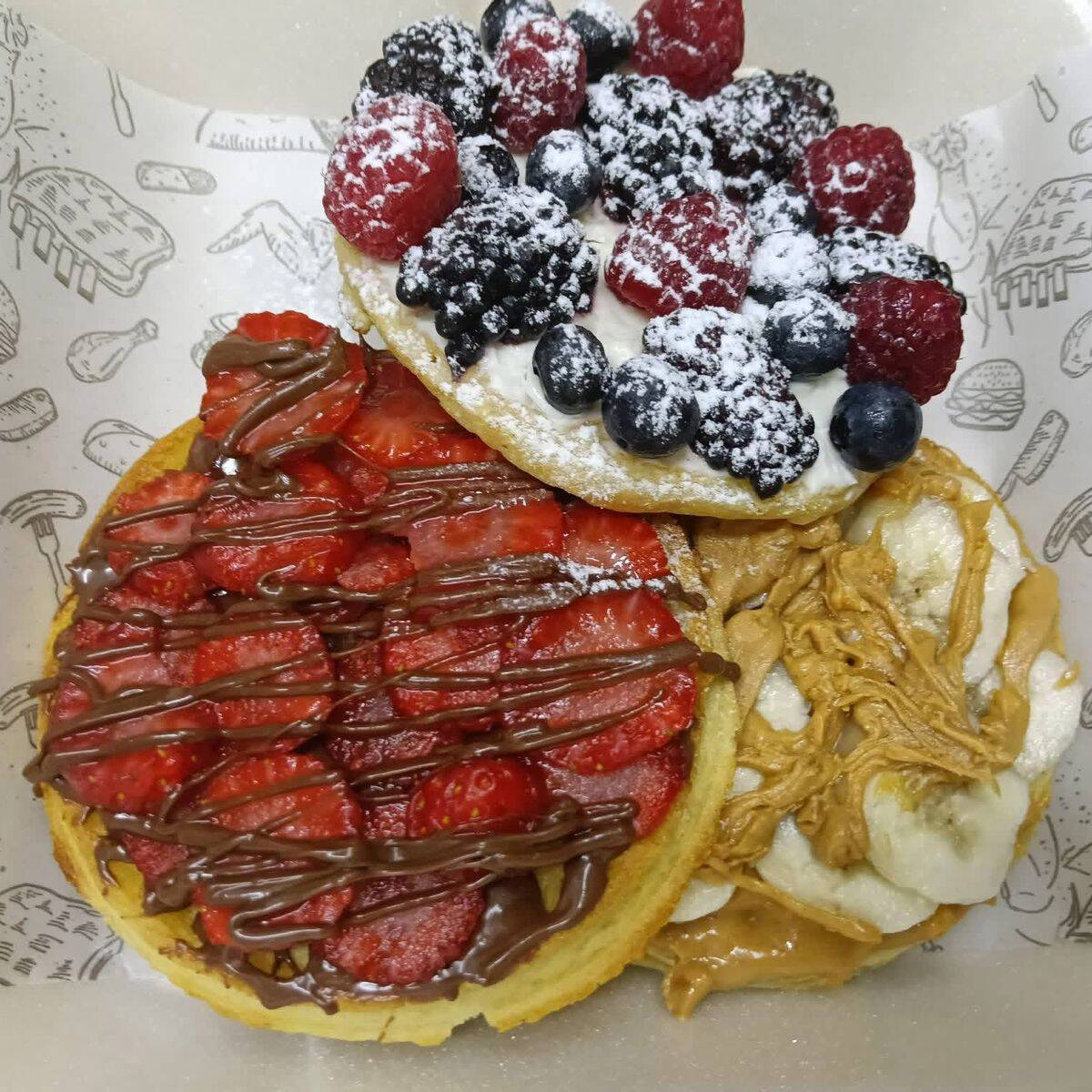 Trío De Waffles