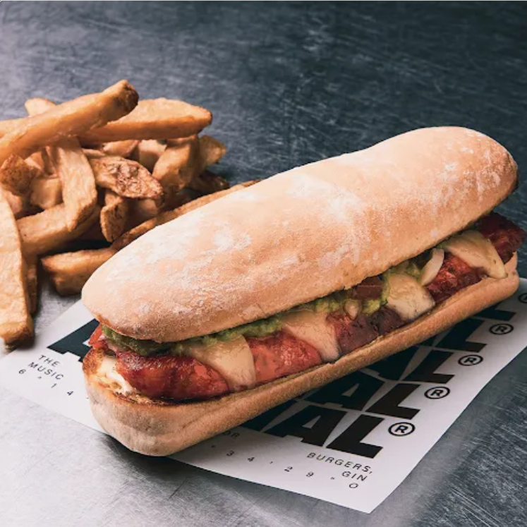 Choripan Especial más Papas Francesa