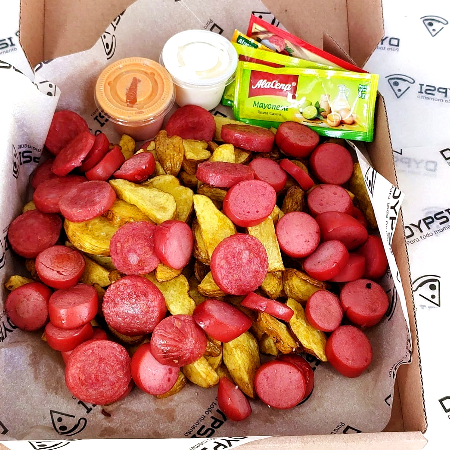 Promo Salchimix (salchicha+chorizo) +Papas Nativas