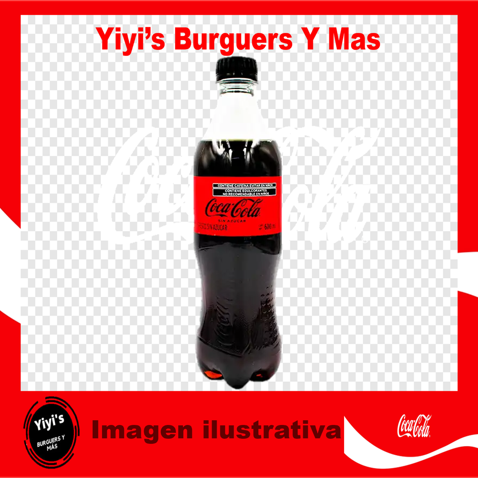 Coca Cola Sin Azucar 600 Ml