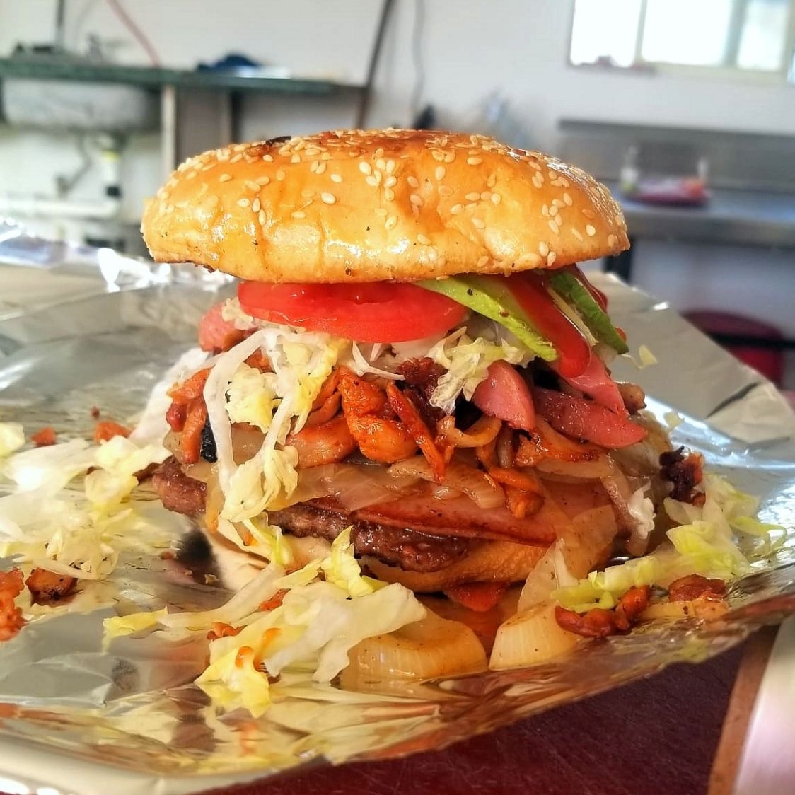 Hamburguesa Forastera al Pastor