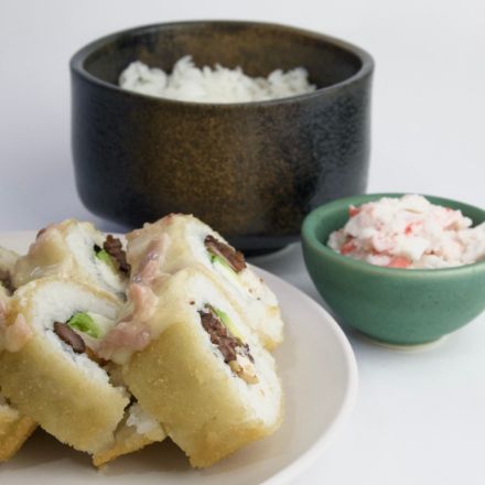 Rollo, Gohan (Arroz al Vapor) y Tampico