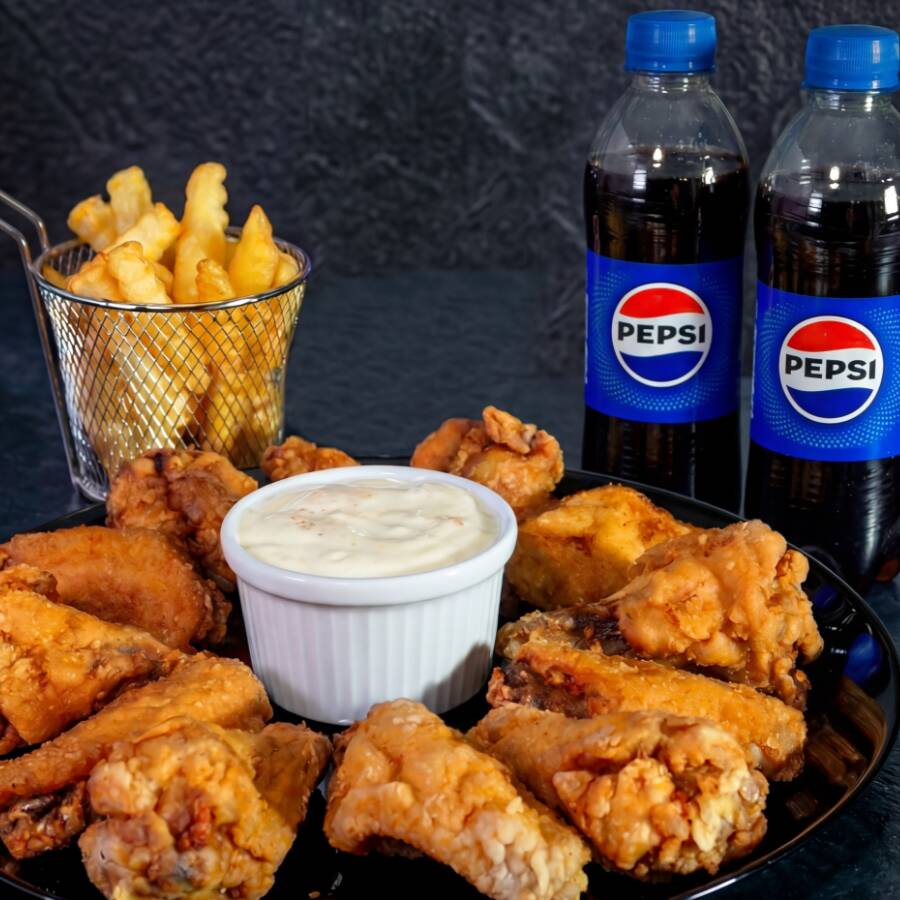 Combo 12 Alitas + 2 PEPSI