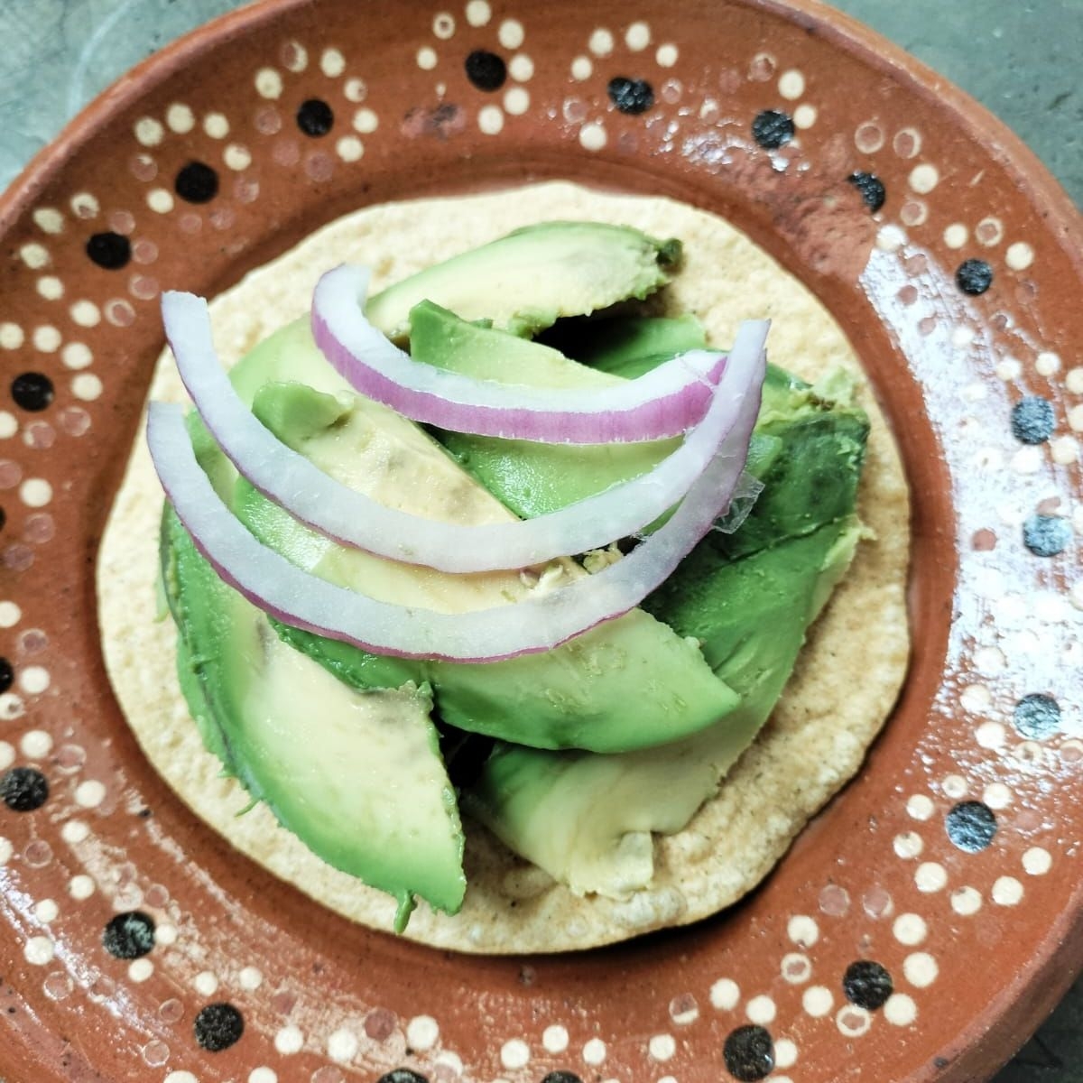 Tostada de aguacate