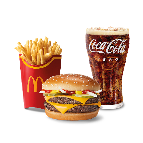 McCombo grande Doble Cuarto de Libra con Queso