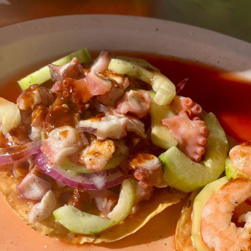 Camaron y pulpo