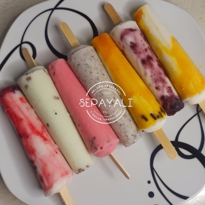 Paleta Lápiz Fresa con crema