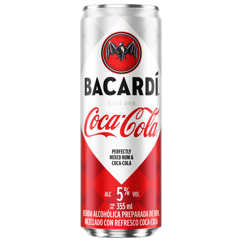 Coca Cola con Bacardi 355ml