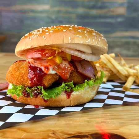 Hamburguesa Paradise con papas