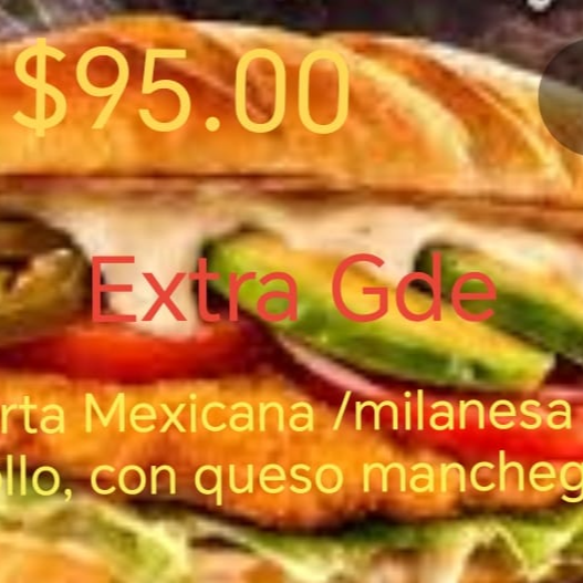 Torta Mexicana / Milanesa de Pollo