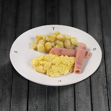 Huevos Revueltos con Jamón