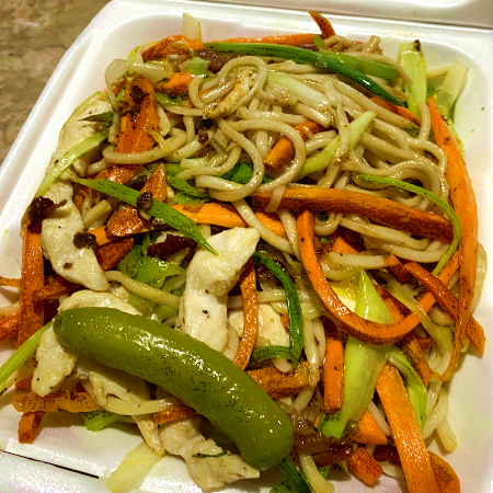 Yakiudon de Pollo