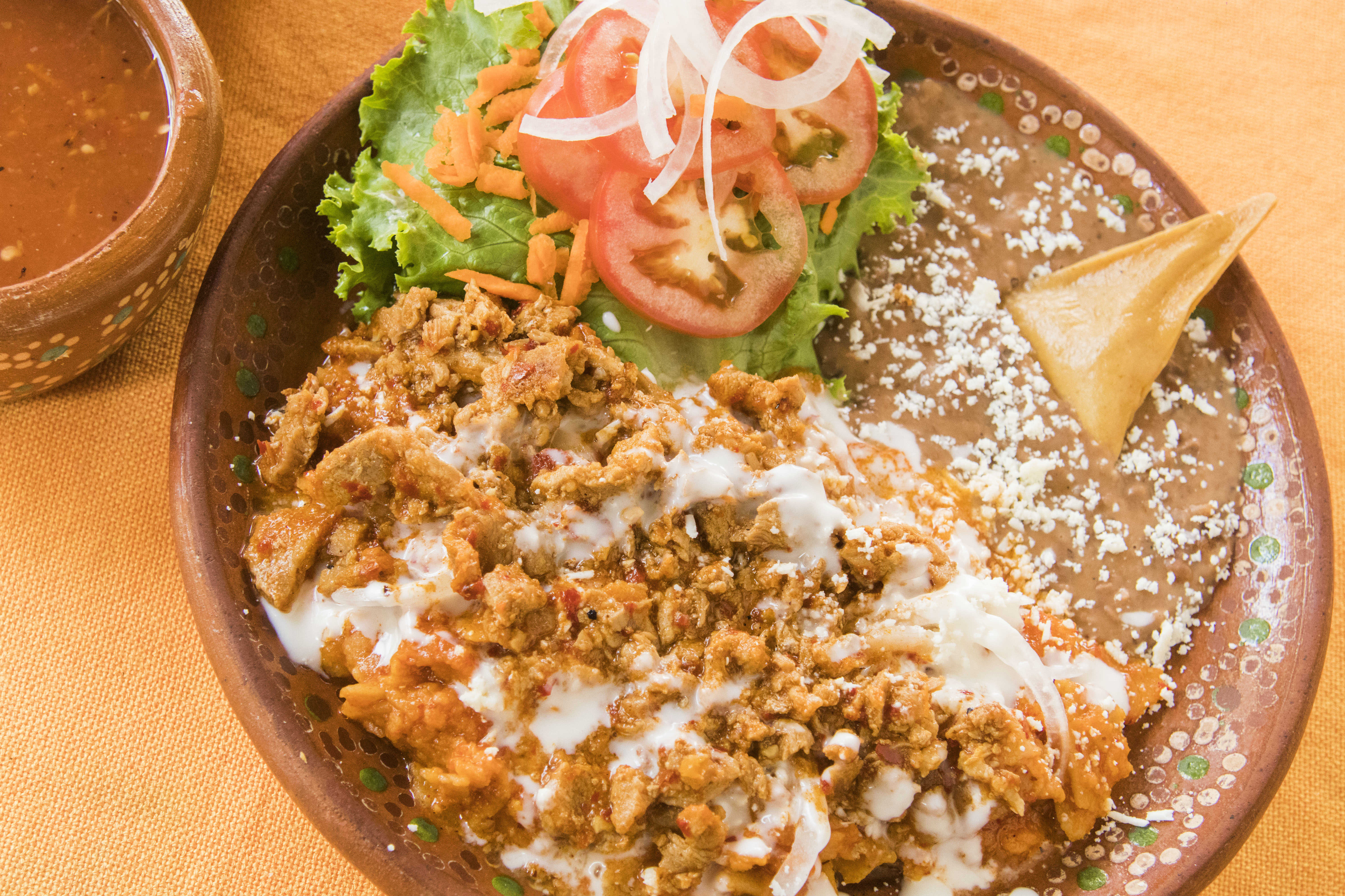 Chilaquiles con Bistec