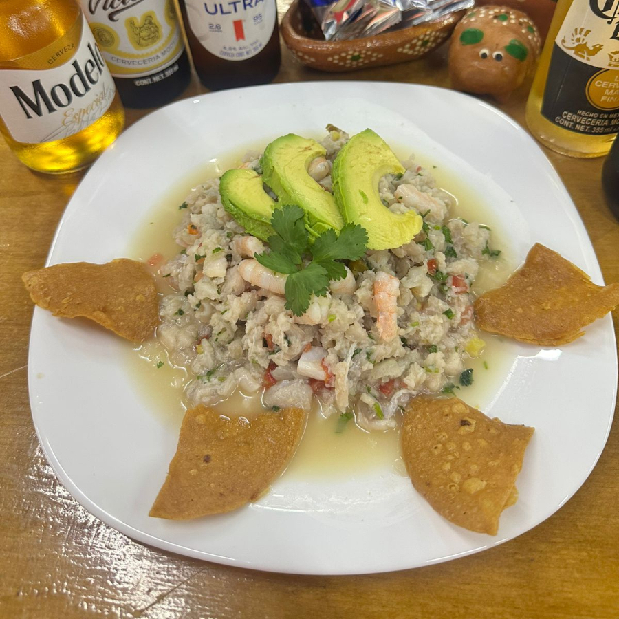 Ceviche con Camarón