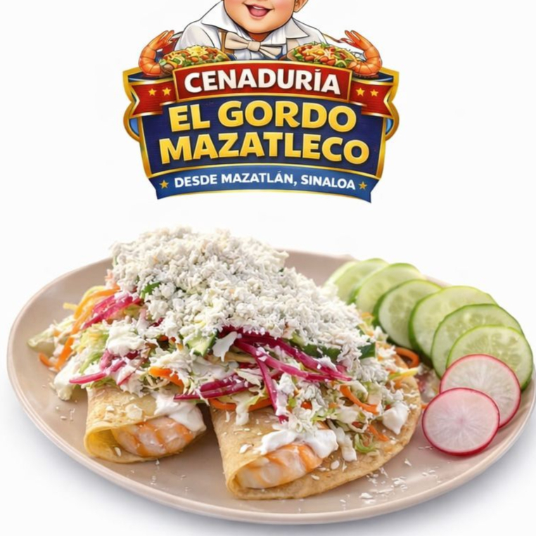 3 Tacos Dorados de Camaron + 1Lt de Agua Jamaica
