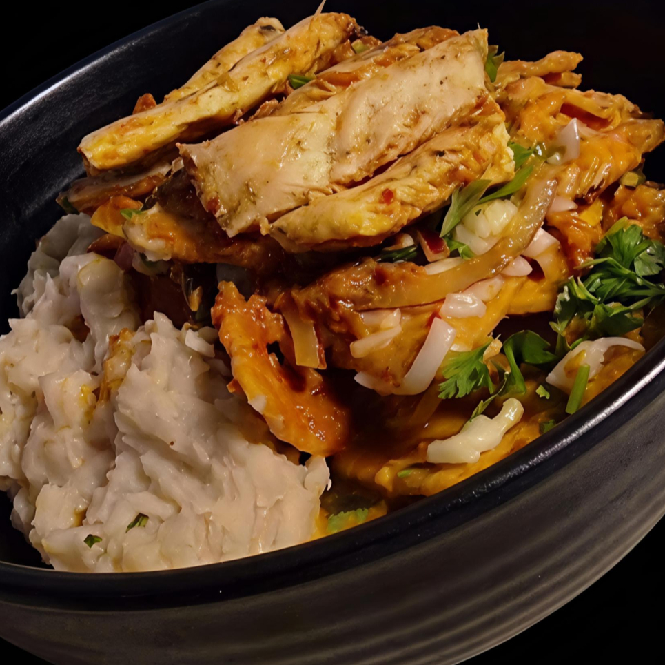 Chilaquiles Pollo Sazonado