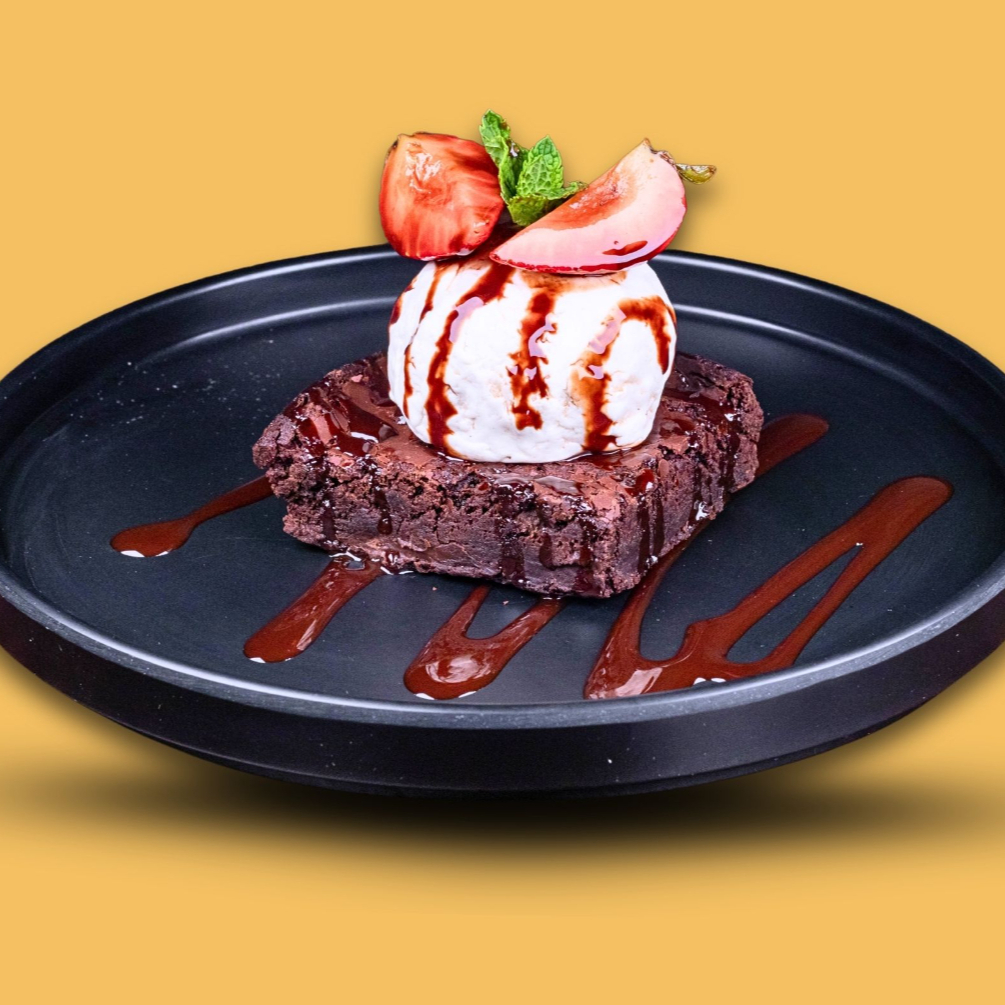 BROWNIE CON NIEVE DE VAINILLA