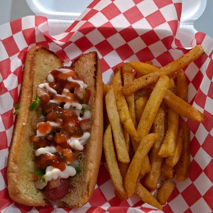 Hot Dog Sencillo+ Papas fritas