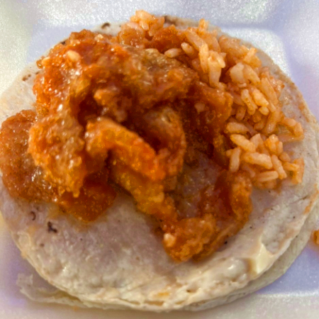 Chicharrón en Salsa Roja