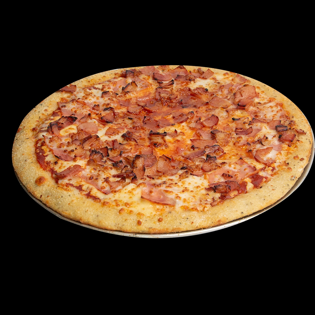Pizza Tocino con Jamón