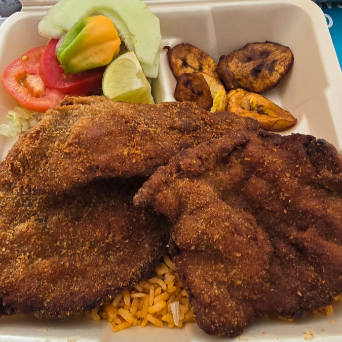 Puerco empanizado