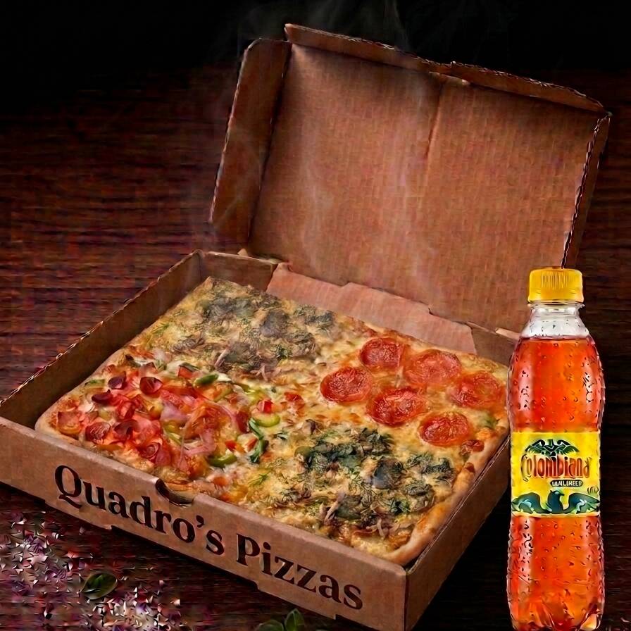 Combo 4 Pizzas A Elección + Gaseosa 400ml