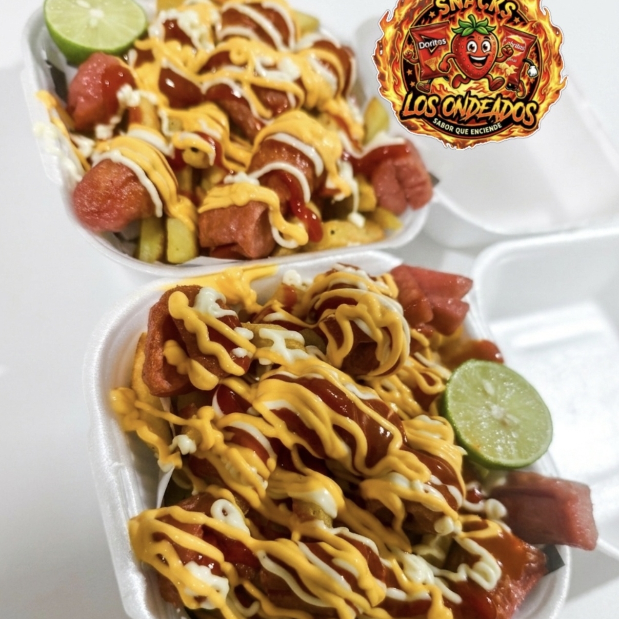Salchipulpos con Papas