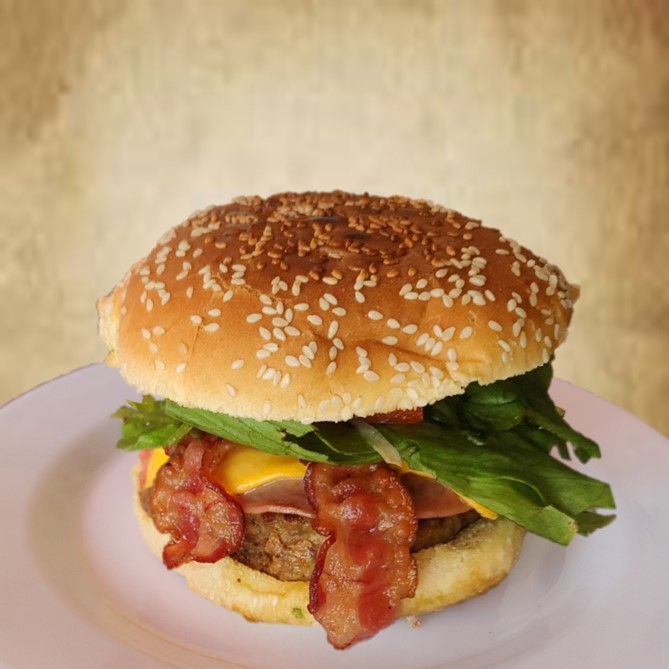 Hamburguesa con Tocino