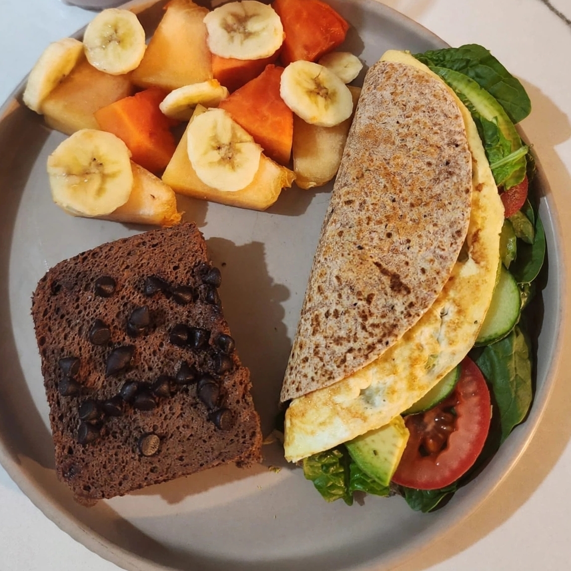 Omelette con Tortilla Integral y Queso