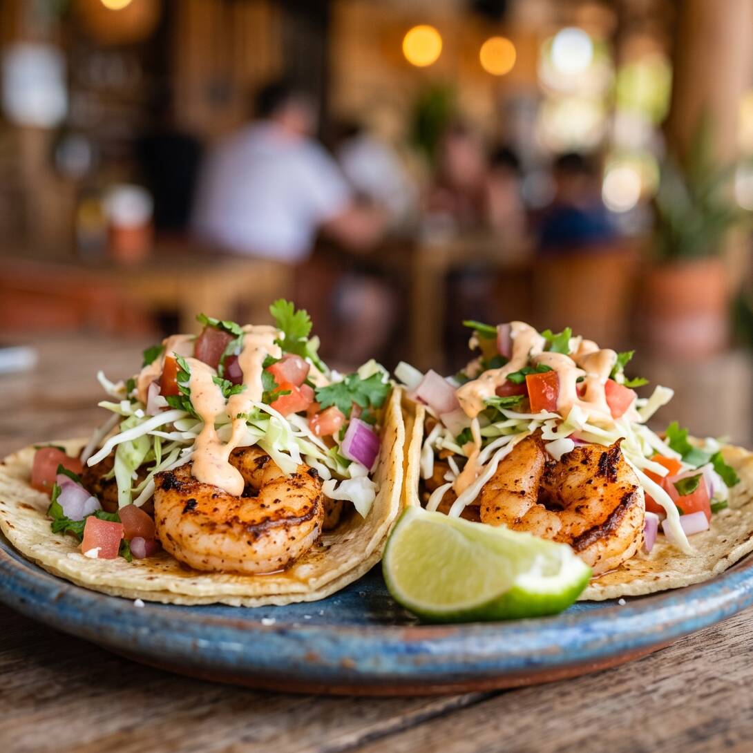 2 Tacos de Camaron