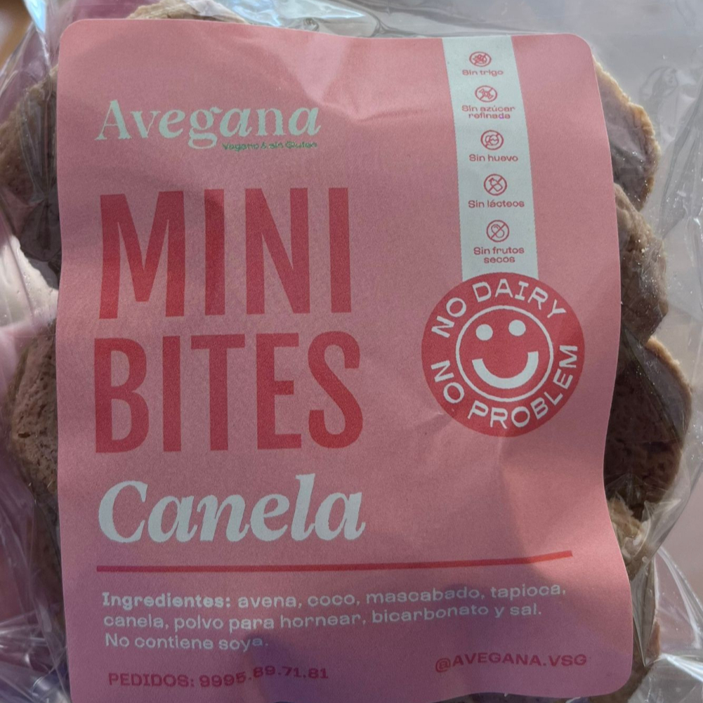 Avegana Mini Bites de Canela