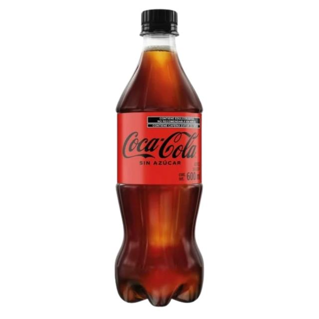 Coca cola sin azúcar 600ml