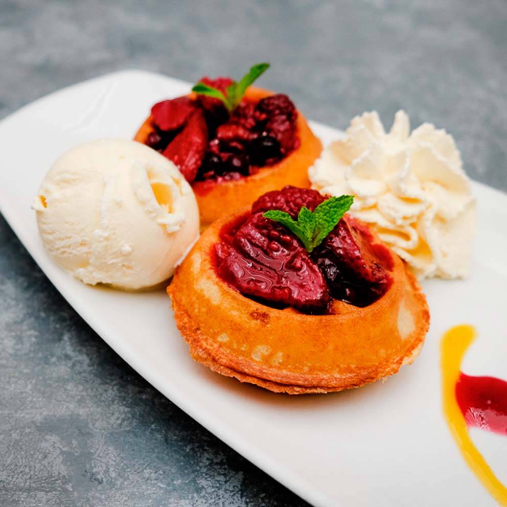 Mini Waffles Frutos Del Bosque (2 Pzas)