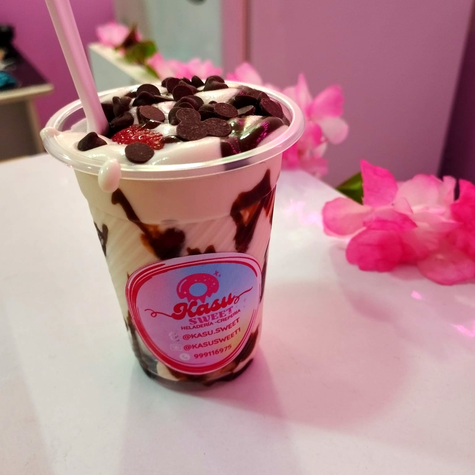 Vaso Pequeño de Fresas