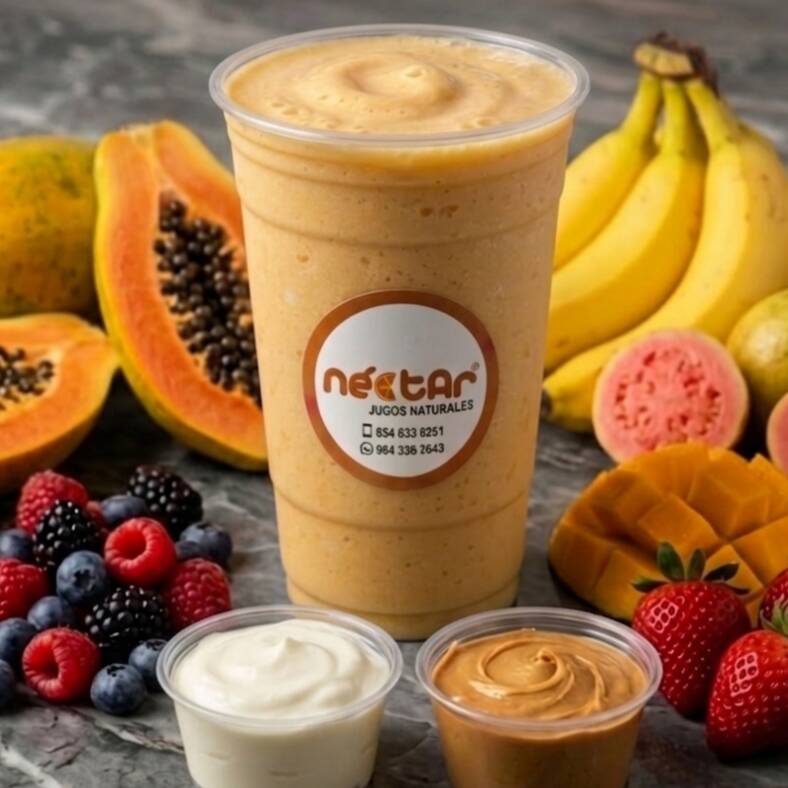 Proteína Natural con Yogurth Griego y Fruta